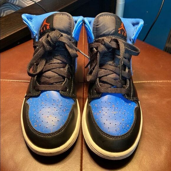 Jordan 1 royal blue and splatter not Jordan 11 or Nike dunk - Picture 1 of 3